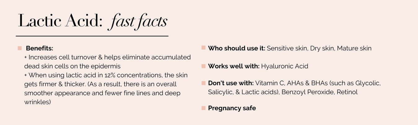 Lactic Acid Skincare Products